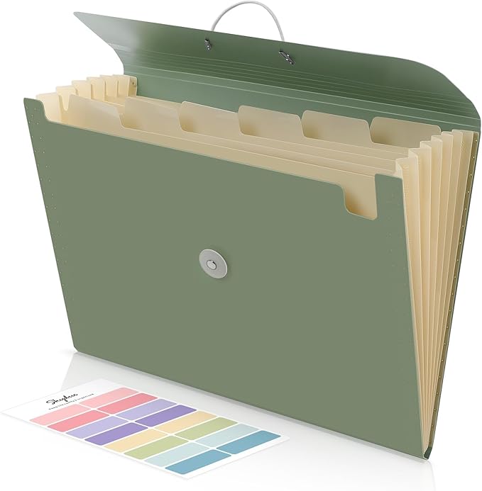 SKYDUE Accordion File Organizer, Expanding File Folder by SKYDUE