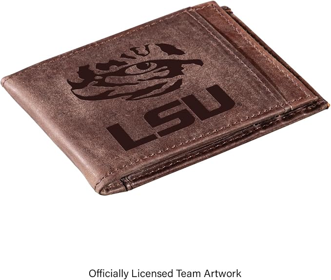 Team Sports America NCAA Louisiana State University Front Pocket Slim Wallet - Image 2