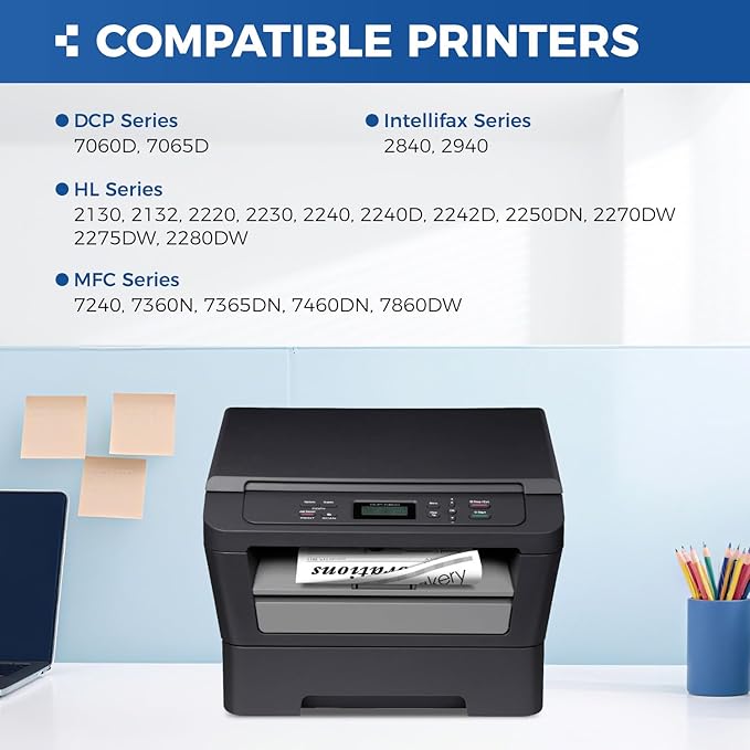 DR420 Drum Unit(Not Toner)Replacement Compatible for Brother DR420 DR-420 Imaging Drum HL-2270DW HL-2280DW HL-2230 MFC-7360N MFC-7860DW DCP-7065DN Intellifax 2840 2940 MFC-7240 HL-2240D Printer 2-Pack-DeskLoop Office
