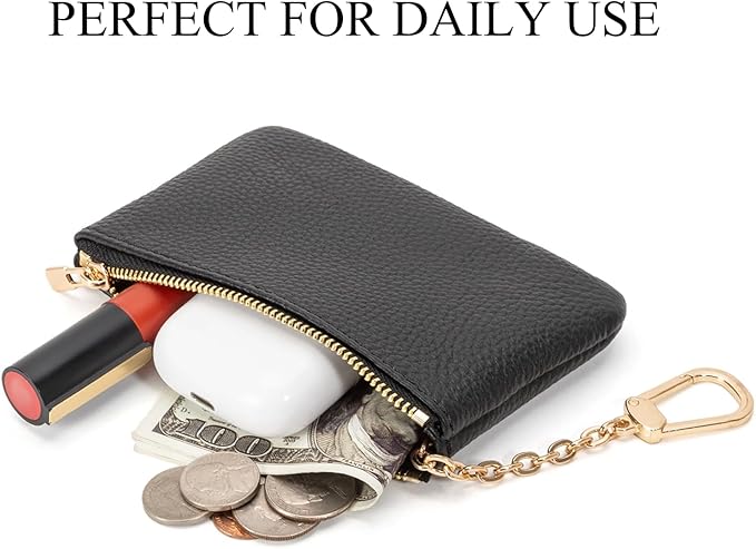 Full Grain Leather Coin Purse - Image 5