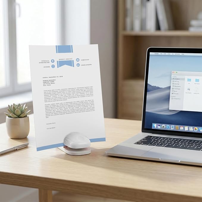 Paper Holder for Typing, Compact Plastic Document Holder for Typing, Paper - Image 7