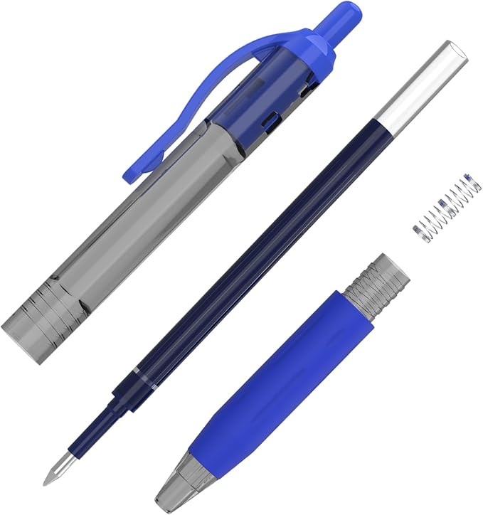 EYEYE G-103 Retractable Gel Blue Pens 0.7mm, 10 Pack Medium Point Ballpoint Pen - Image 4