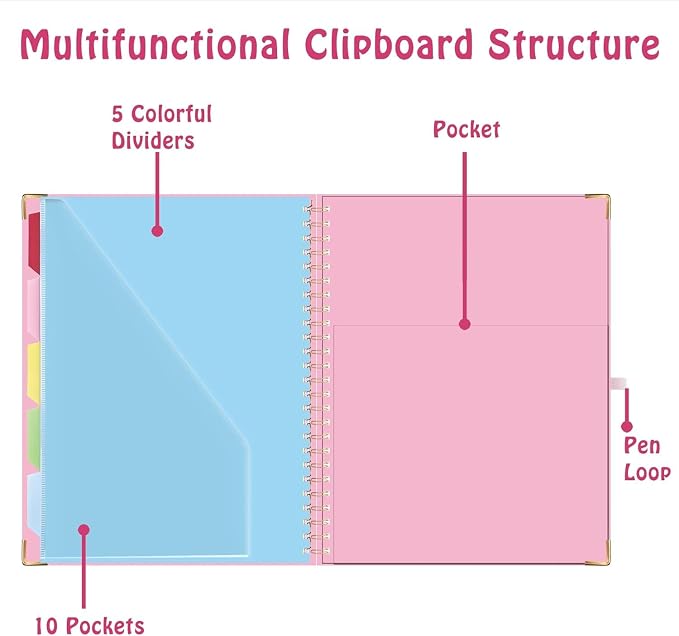 HAUTOCO Clipboard Folio with Refillable Notepad - Image 6
