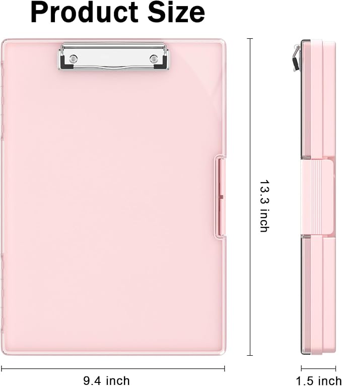 Rimilak Plastic Clipboard with Storage, Side Opening with 2 Compartment - Image 2