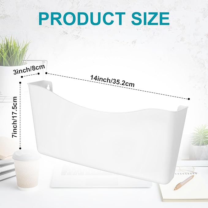 Colarr 6 Pack Expandable Pocket Wall File Holder Plastic Hanging Wall Organizer - Image 2