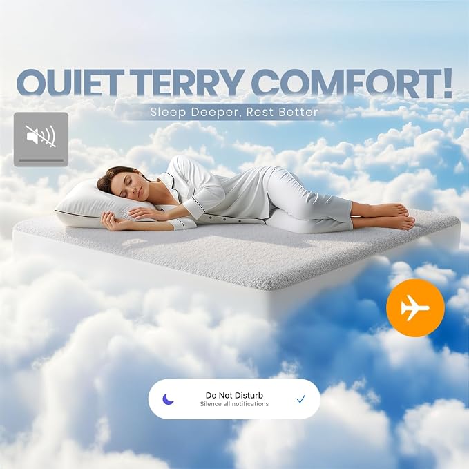Full XL Size Mattress Protector Waterproof, Premium 200 GSM Terry Mattress Cover - Image 8