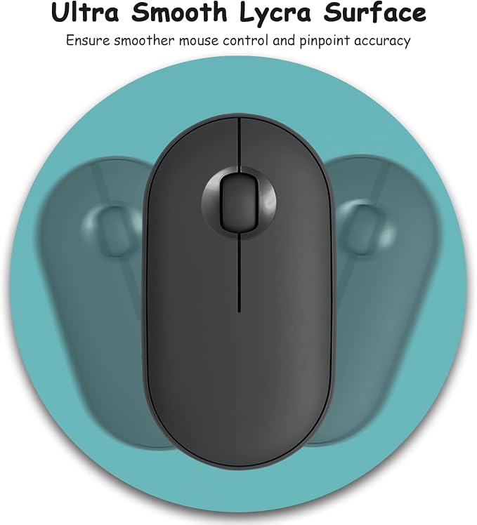 Dapesuom Small Mouse Pad, 6 x 6 Inch Thick Rubber Premium-Textured Non-Slip - Image 3