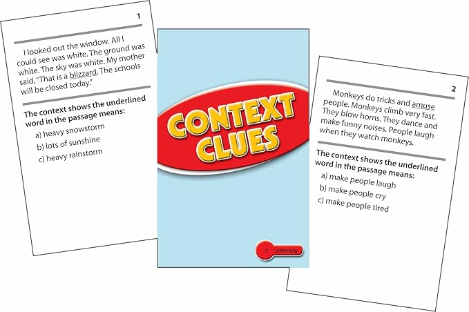 Edupress Reading Comprehension Practice Cards, Context Clues - Image 2