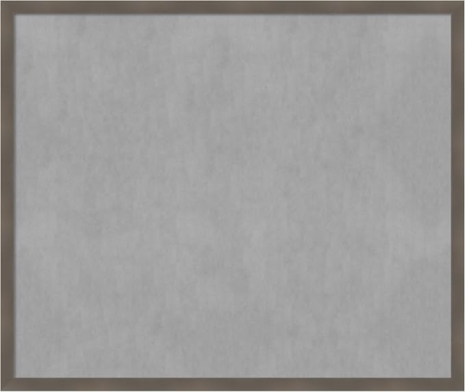Amanti Art Grey Framed Magnetic Board 42x50 Oversize Vision Board by AmantiArt