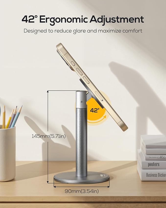 Nulaxy Magnetic Full Aluminum Cell Phone Stand - Image 4