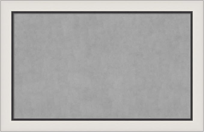 Amanti Art Silver Framed Magnetic Board 30x46 Large Vision Board by AmantiArt