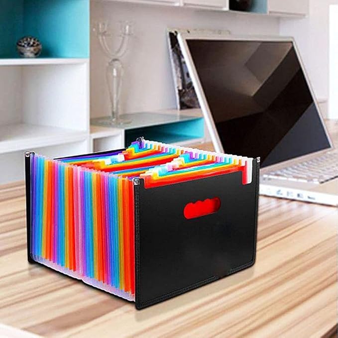 36 Pockets Expanding File Folder, Large Capacity Portable Document Organizer A4 - Image 6