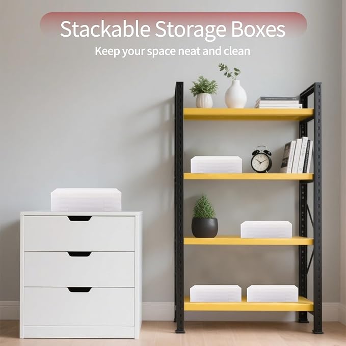 4 Pack A4 Frosted Paper Organizer Box, Project Scrapbook Paper Organizer - Image 6