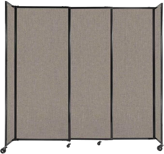 Versare Straightwall Sliding Portable Wall Partition | Freestanding Office by VERSARE