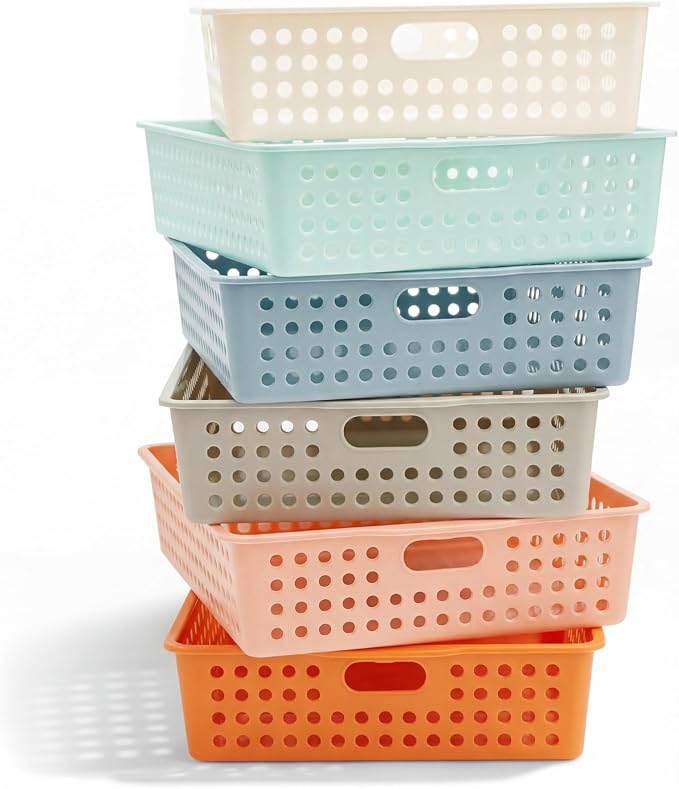 Geetery 6 Pack Classroom Storage Baskets by Geetery