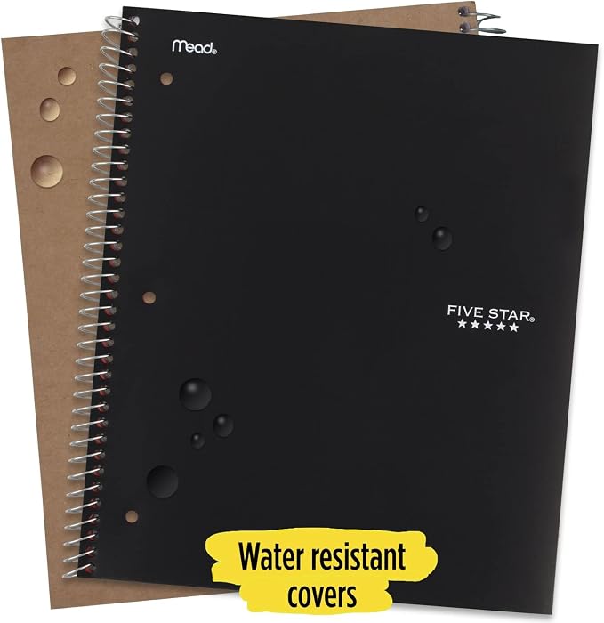 Five Star Spiral Notebook + Study App, 3 Subject, College Ruled Paper, Fights - Image 7