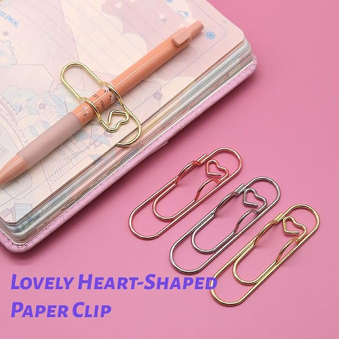 Qomamount Pen Holder for Notebook, Lovely Paper Clip Holder Multifunctional - Image 3