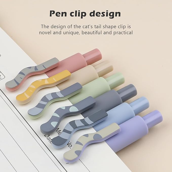 Ddaowanx Gel Pens, 0.7mm Quick Dry Fine Point Smooth Writing Pens, Cute Office - Image 5