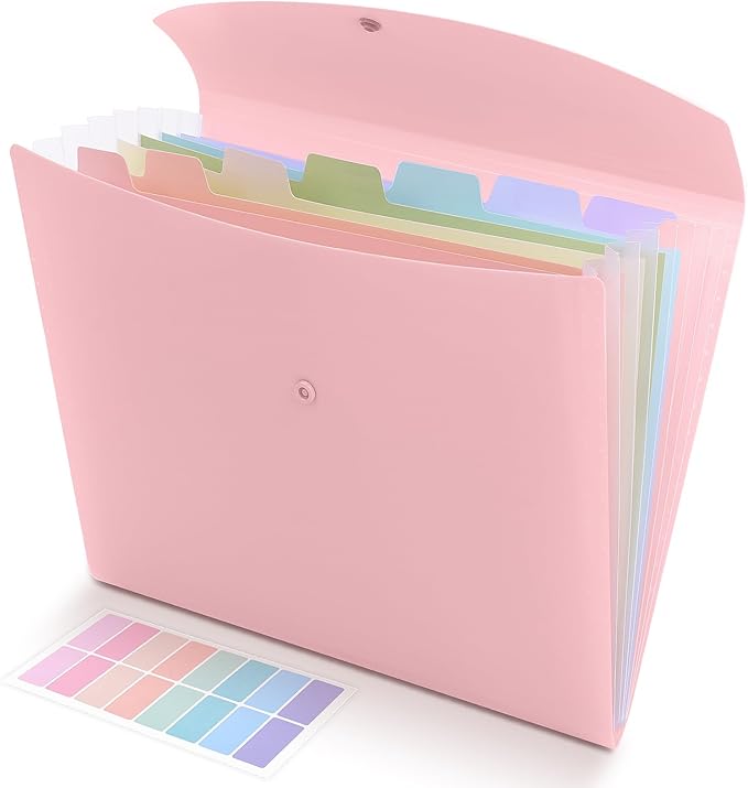 SKYDUE Cute Accordion File Organizer, Expanding File Folder by SKYDUE