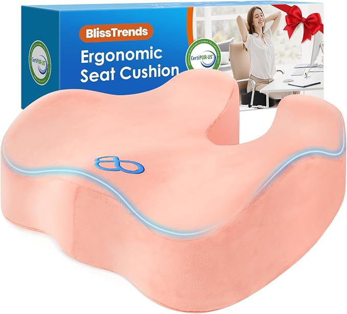 BlissTrends Seat Cushion, 5.2in Thick Memory Foam Cushions by BlissTrends