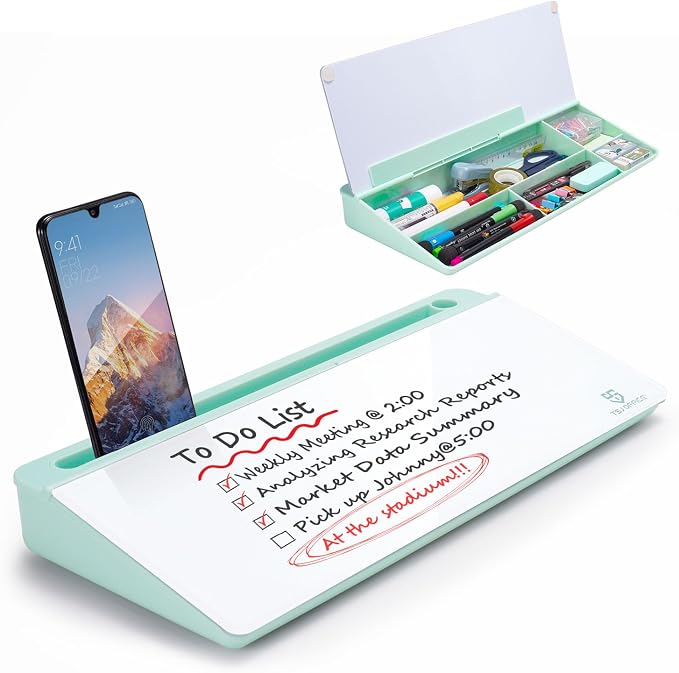 TSJ OFFICE Desktop Whiteboard Dry-Erase-Board by TSJOFFICE-WipeCleanThinkGreenWorkSmart