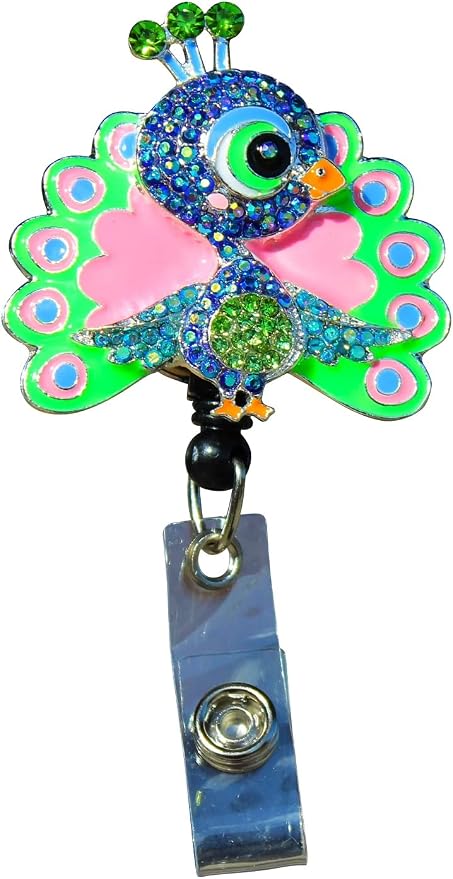 Outside the Box Sparkle and Shine Novelty Retractable Badge Reel ID Holder by Unknown