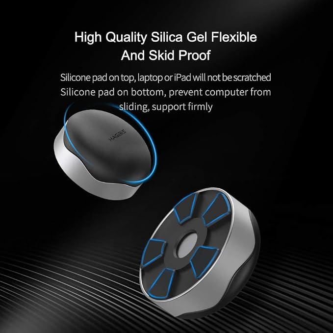 Hagibis Laptop Cooling Pad, Ergonomic Laptop Stand Small Invisible Cooler Ball - Image 4