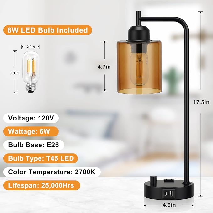 Innqoo Industrial Small Desk Lamp - Image 7