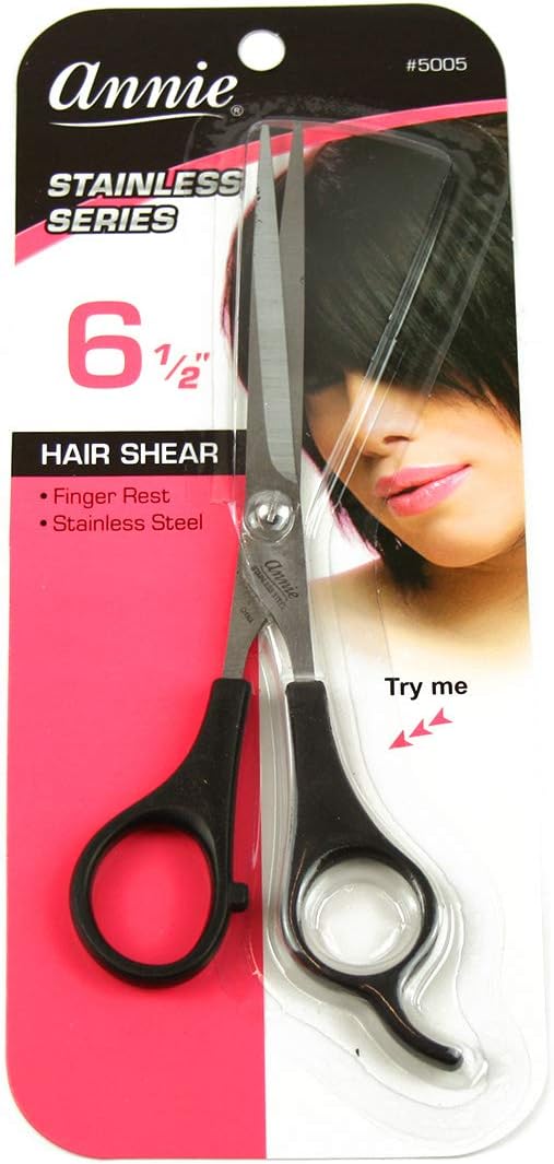 Annie Professional Stainless Steel Hair Cutting Shears – 6.5 Inch Sharp Barber by AnnieInternational