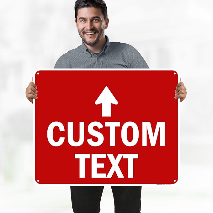 Custom Arrow, Custom Directional Sign, Up Arrow, 24x30 Inches, 55 mil thick - Image 2