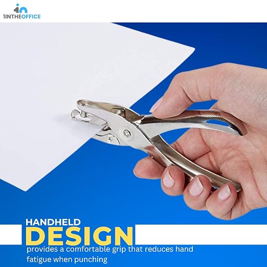 1InTheOffice Single Hole Puncher, 1/4" Punch Size Small Hole Punch, Paper - Image 3