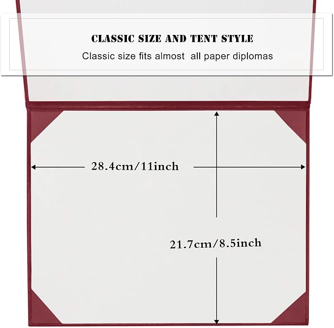 Diploma Cover 8.5” x11” Diploma Holder of Graduation Leatherette Padded - Image 6