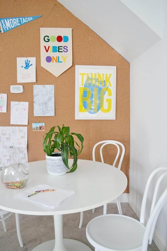 Manton Cork Premium Cork Sheet - 4' x 8' x 1/2", 100% Natural Facing Grade Material for Bulletin Boards, Decorative Photo and Message Push Pin Displays - Perfect for Home, School, and Office-DeskLoop Office