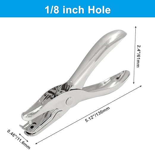 1Pcs 1/8”/ 3mm Small Mini Metal Hole Punchers Tiny Circle Shaped Hole Handheld - Image 2