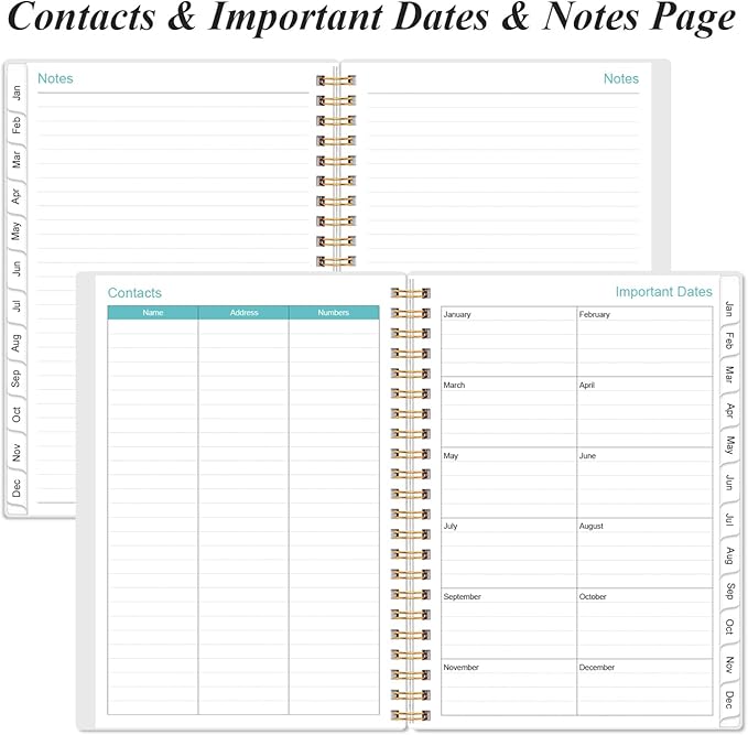 2026 Planner - A5 Weekly & Monthly Planners Spiral Bound, January 2026 - - Image 6