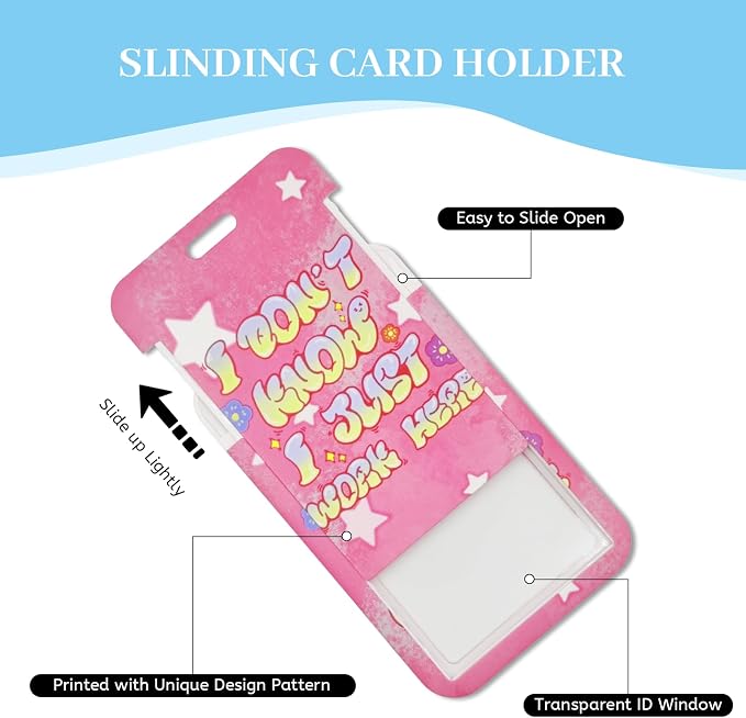 Hancynir Lanyards for Id Badges, Cute Funny Badge Holder - Image 6