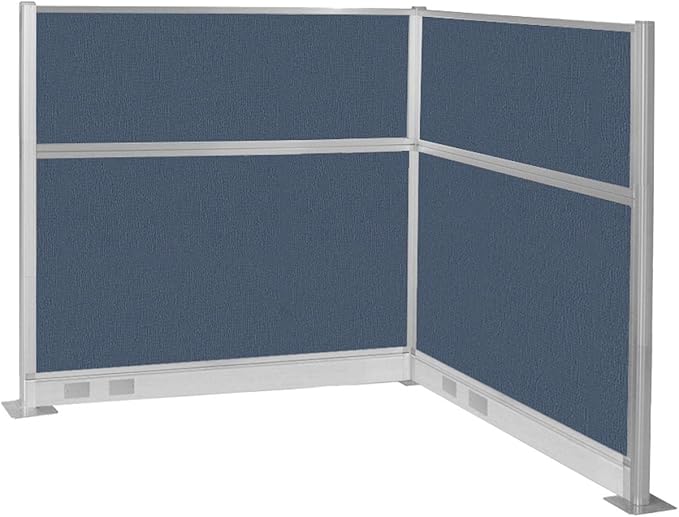 Versare Pre-Configured Hush Panel Electric Cubicle | Workstation Divider Walls | Cubicle Privacy Panels | Office Partition Walls-DeskLoop Office
