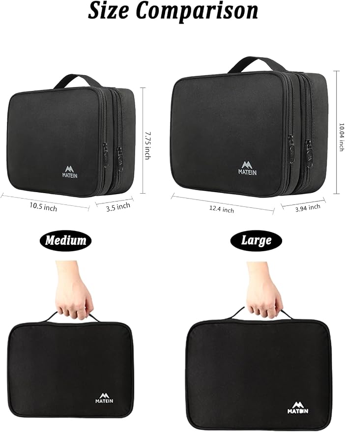MATEIN Cable Organizer Bag, Large Travel Storage Bag Sturdy Tool Case - Image 2