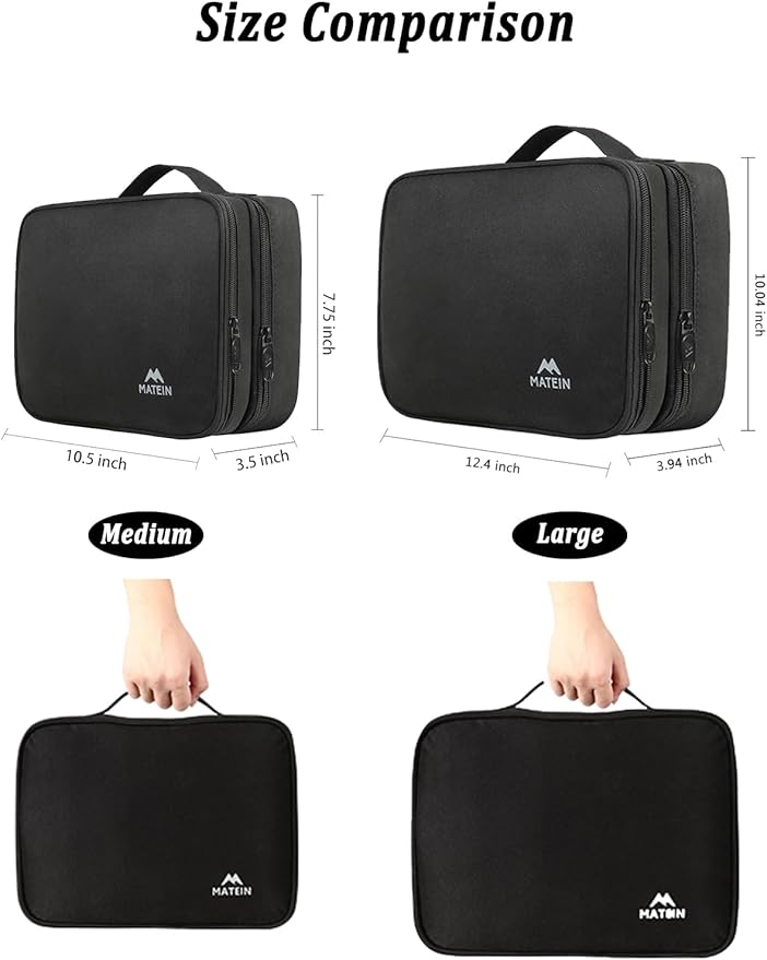 MATEIN Electronics Organizer Travel Case, Water Resistant Cable Organizer Bag - Image 2