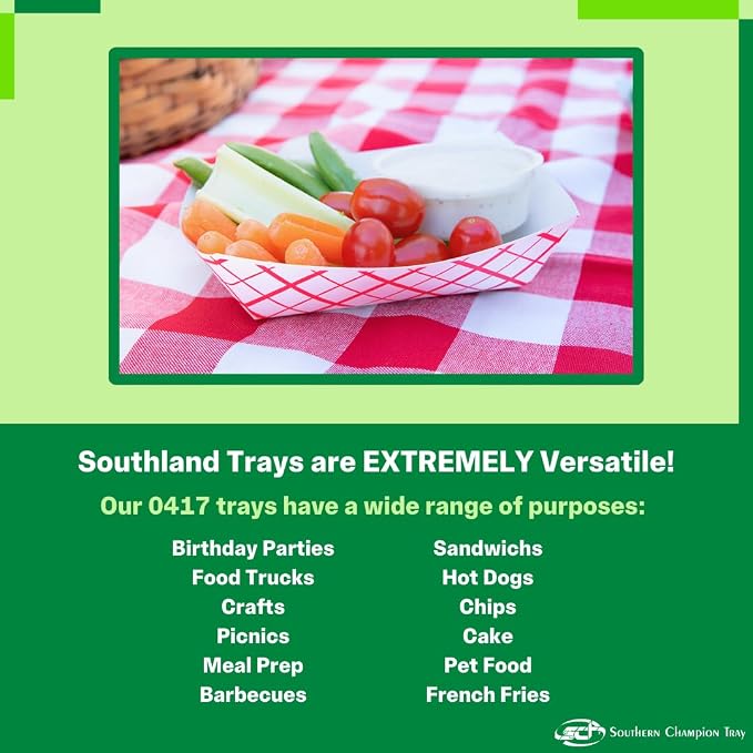 Southern Champion Tray 0417 #200 Southland Paperboard Food Tray, 2 lb Capacity - Image 4