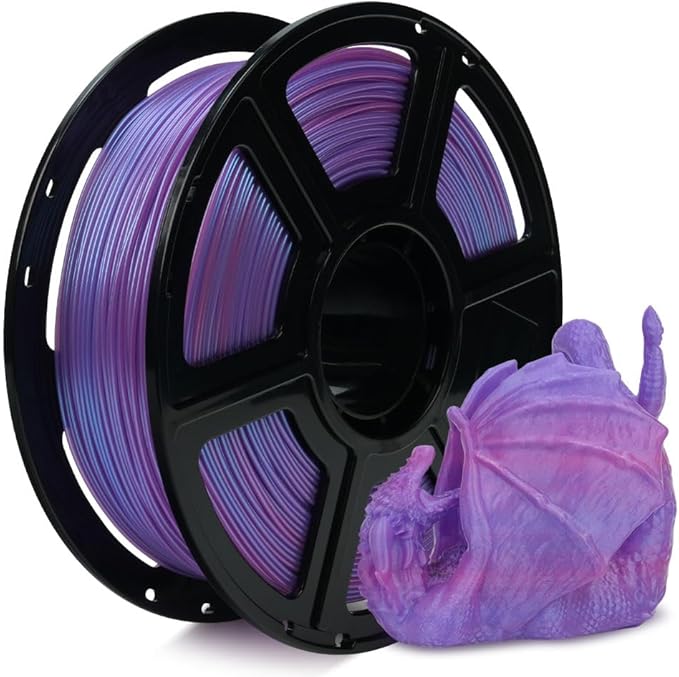 FLASHFORGE Chameleon Gradient Rapid PLA Filament Blue & Pink, High Flow Speedy Filament 1.75mm Max 500mm/s Fast Printing, Displays Shimmering Effects from Various Angles and Light-DeskLoop Office
