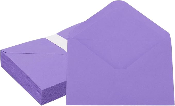 PATIKIL 7x5 Inch Invitation Envelopes, Dark Purple by PATIKIL