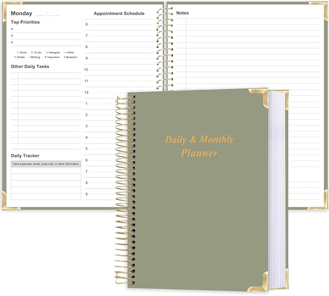 Undated Daily Planner 8.5"x11" by Qzyoneei
