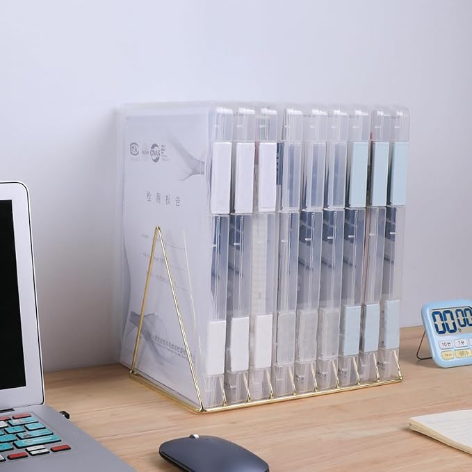 LonlyEagle 6 Pack A4 File Portable Project Case, Plastic Storage Box - Image 3