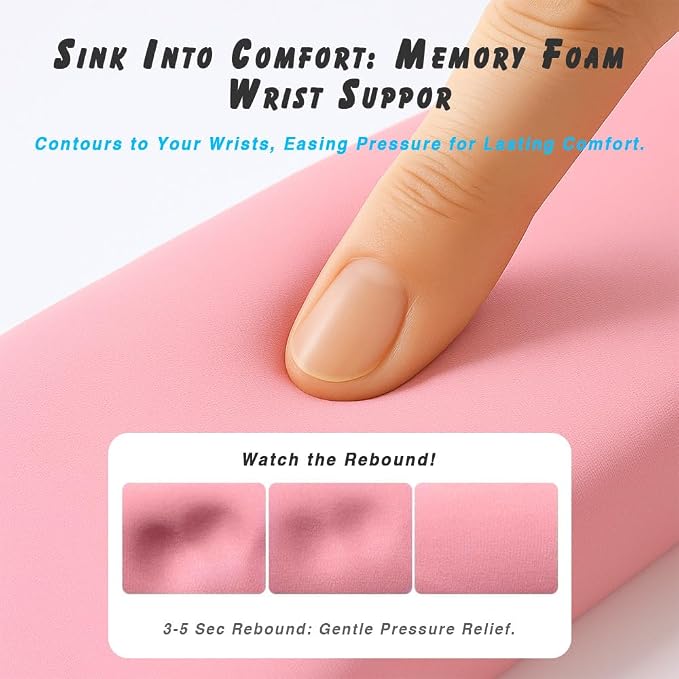 ErgoComfort Gel Wrist Rest Mouse Pad-Ergonomic Office Mousepad - Image 3