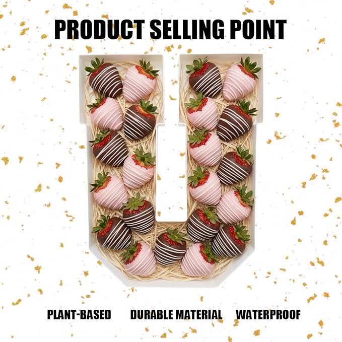 Plastic Fillable Letter Charcuterie Box, 10in Reusable Alphabet Shaped Tray - Image 6