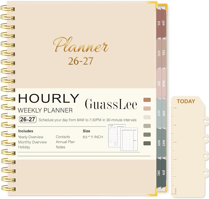 Large 2026-2027 Academic Planner, Weekly & Monthly Appointment Book from Jul. by GuassLee