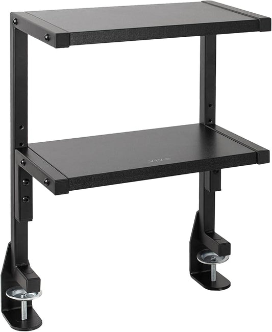 VIVO Clamp-on 13 inch Above or Below Desk 2-Tier Shelving Unit by VIVO