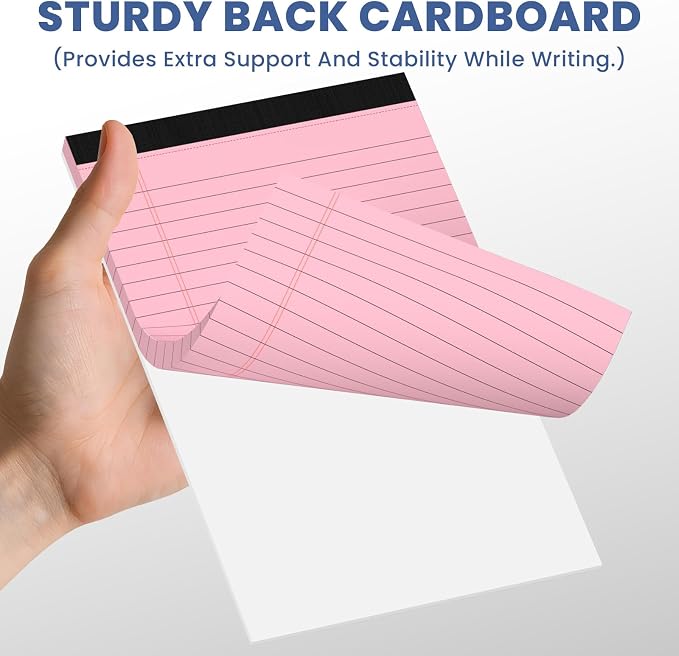 6pcs Small Note Pads, Writing Pads 5 x 8, Legal Pads, Pad Paper Perforate - Image 5