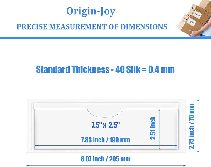 Origin-Joy 60 PCS Self Adhesive Index Card Pockets - Image 2